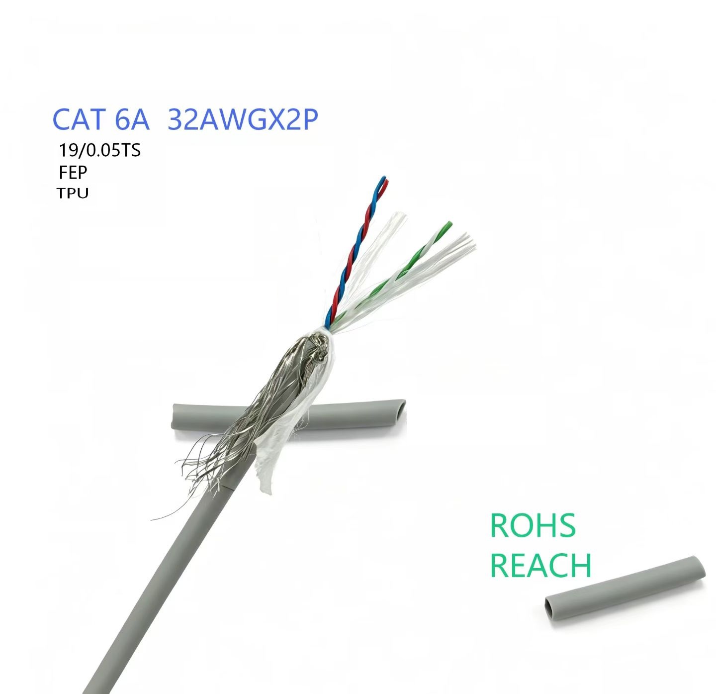 CAT6A   FEP  S/FTP 32awg 2P Cable - CITCable